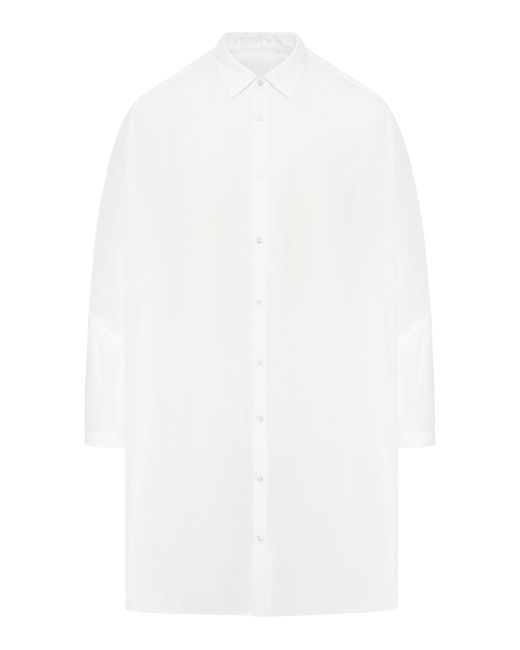 Camicia oversize in lino di 120% Lino in White
