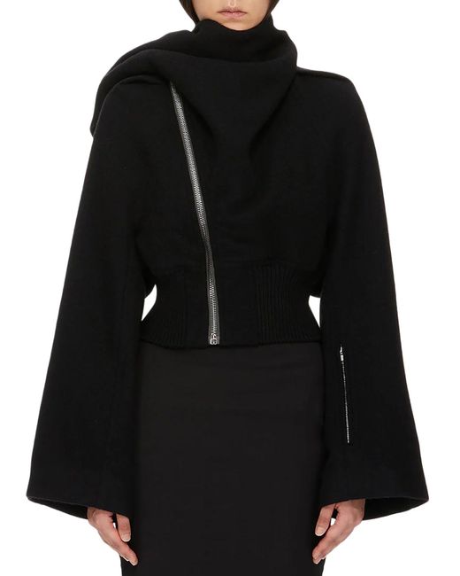 Rick Owens Blue Bomber Scarf Flight