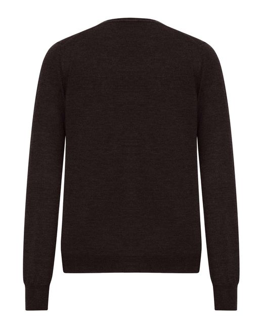 Nome G Black Wool Cardigan for men