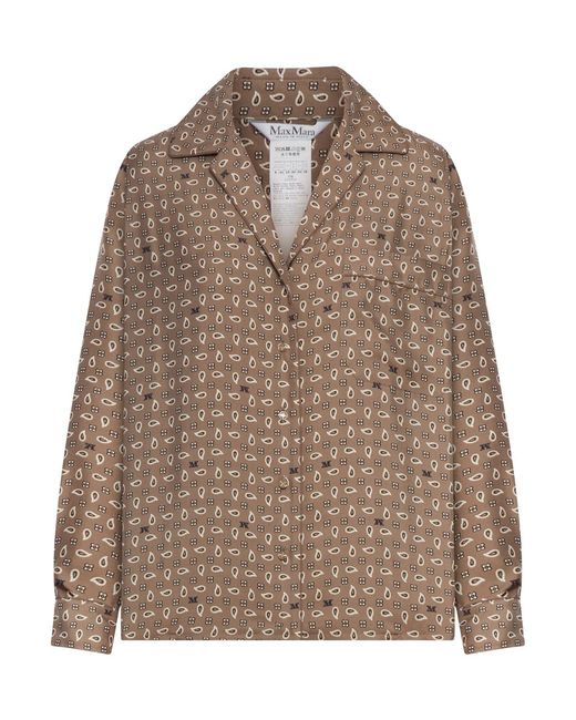 Max Mara Brown Disco Shirt