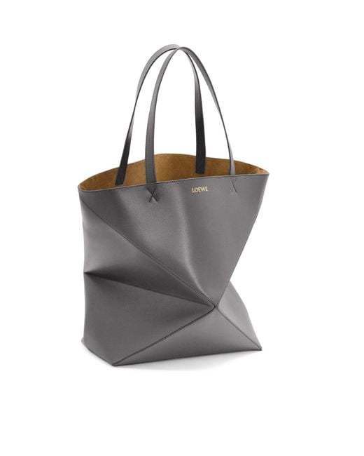 Loewe Gray Puzzle Fold Tote Xl Bag