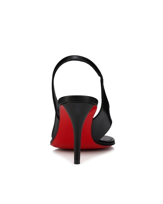 Christian Louboutin Black Miss Z Leather Thong Sandal