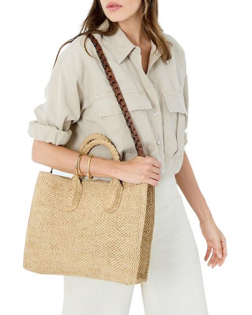 IBELIV Natural Rary Tea Raffia Bag