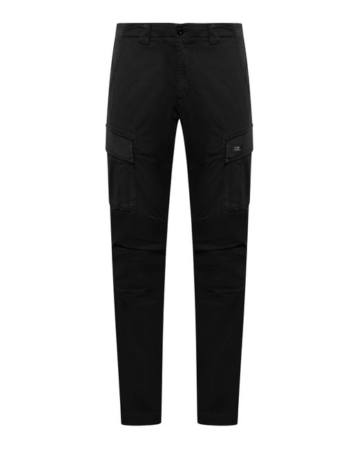 Pantaloni sportivi con applicazione di C P Company in Black da Uomo