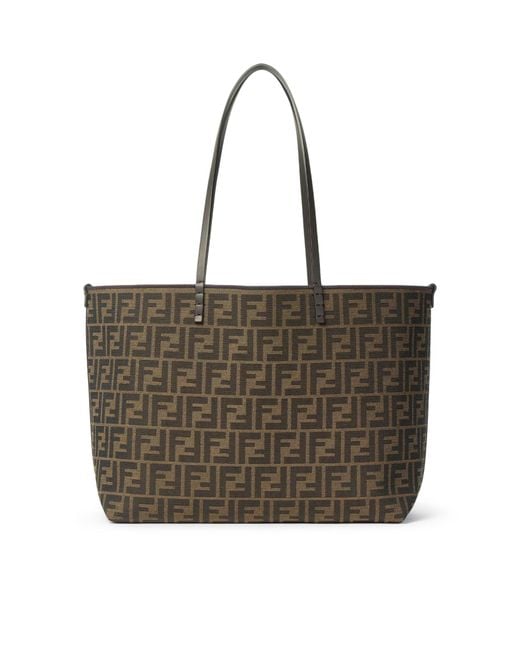 Fendi Brown Roll Medium Shopper