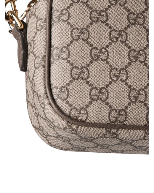 Gucci Brown Ophidia Camera Bag Small Size