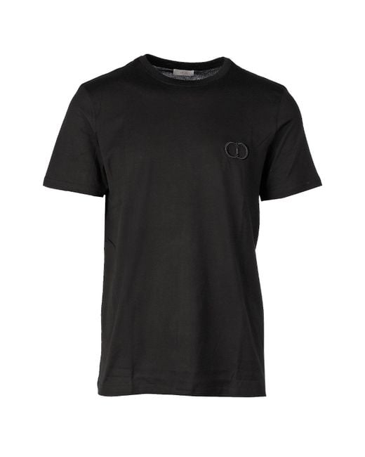 Dior T-shirt With `cd Icon` Logo in Black for Men | Lyst