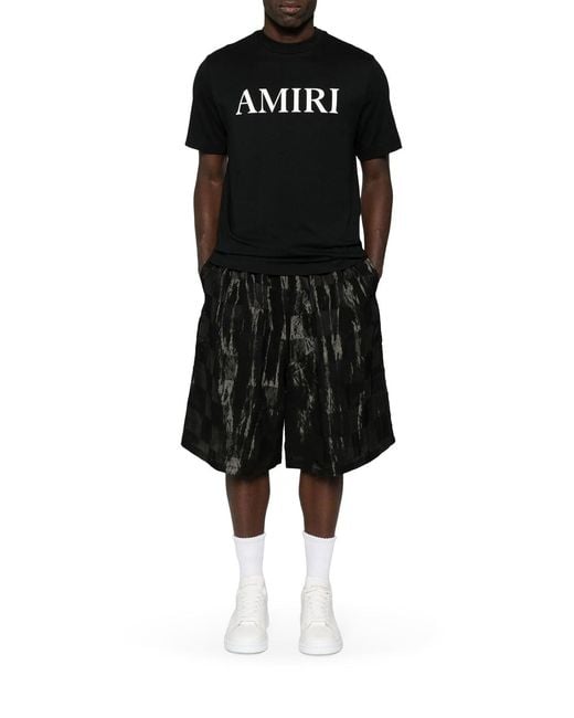 Amiri Black Core Logo Tee for men