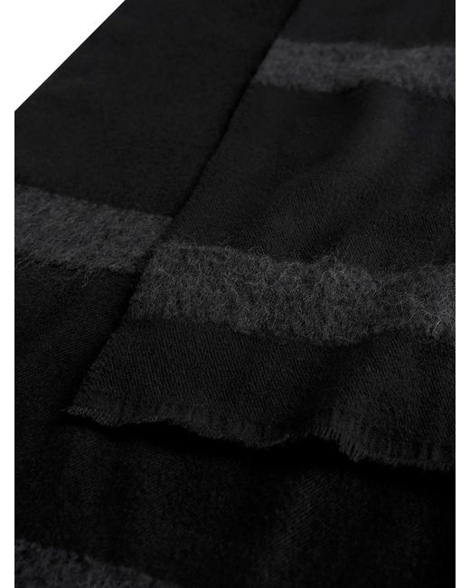 Sciarpa monogram in twill di Totême in Black