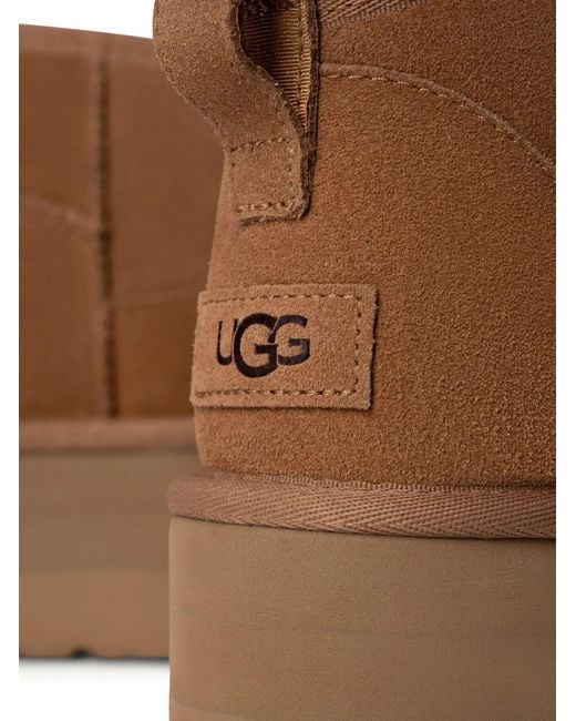 Ugg Brown Classic Ultra Mini Platform Boots