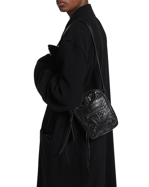 Balenciaga White Le City Vertical Crossbody Bag for men