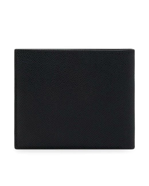 Tom Ford Black Classic Small Grain Leather Card Holder for men