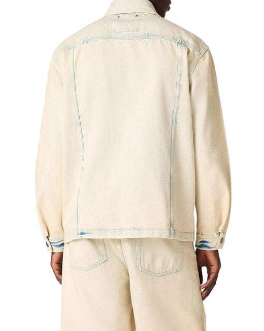 Golden Goose Deluxe Brand Natural Sand Denim Work Jacket for men