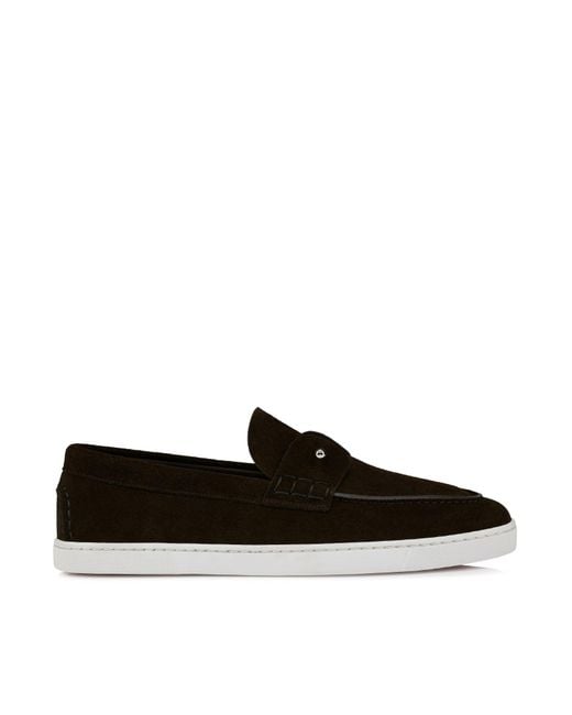 Mocassini chambeliboat in pelle di Christian Louboutin in Black da Uomo