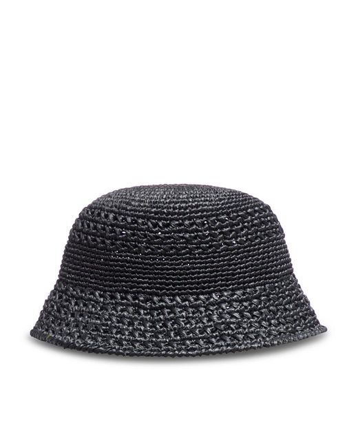 Miu Miu Black Woven Fabric Hat