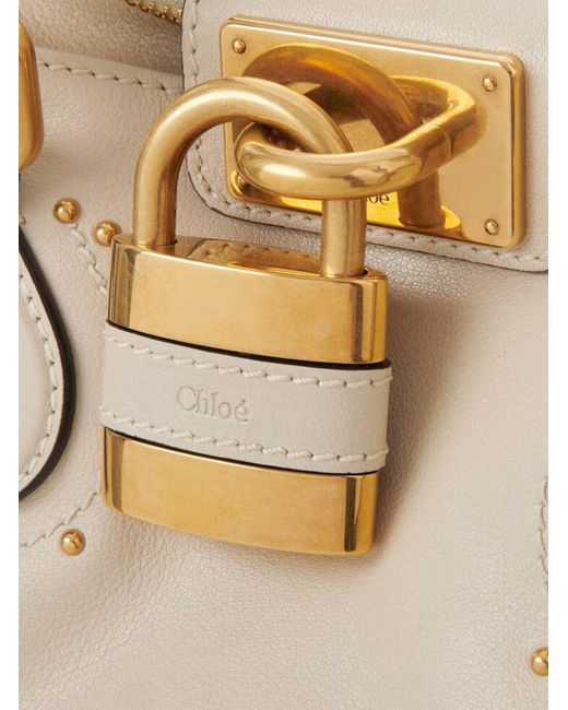Borsa paddington in pelle granata di Chloé in Natural