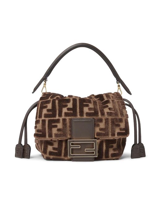 Mamma baguette piccola di Fendi in Brown