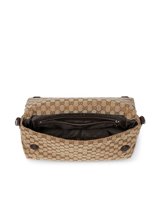 Gucci Metallic gg Shoulder Bag With Web Detail Medium Size for men