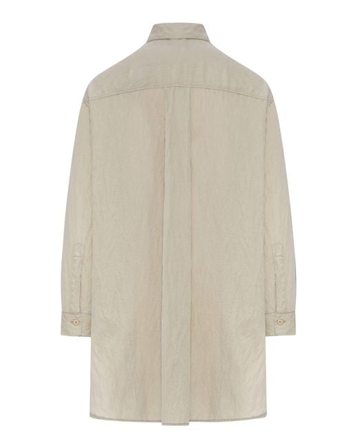 Transit White Oversized Linen Shirt