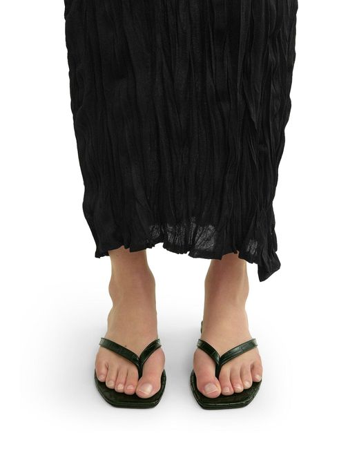 Totême Multicolor Croco-Embossed Flip-Flops