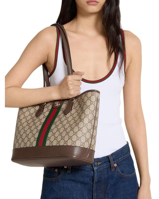 Gucci Natural Ophidia Medium Size Shopping Bag
