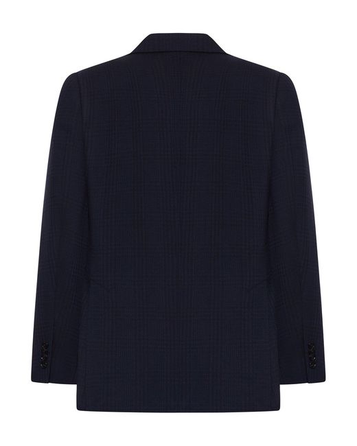 Lardini Blue Single-breasted Tailored Jacket In Check Fabric for men