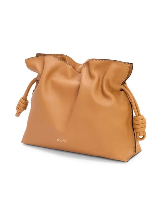 Loewe Brown Medium Flamenco Clutch