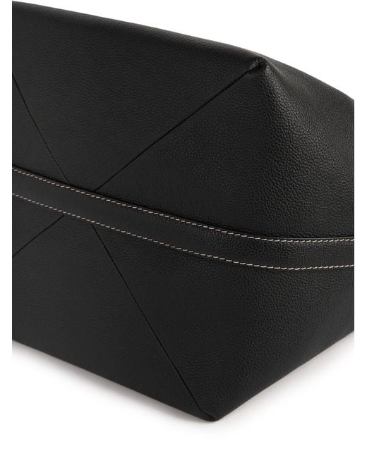 Totême Black Belted Tote Bag