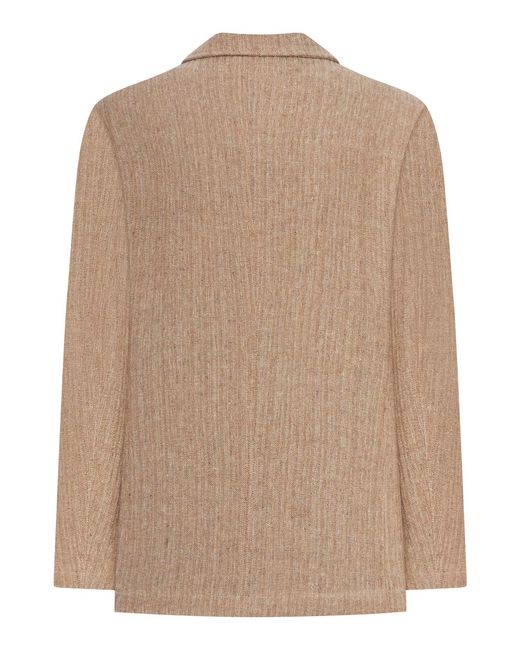 Giorgio Armani Natural Double-Breasted Linen Blazer for men