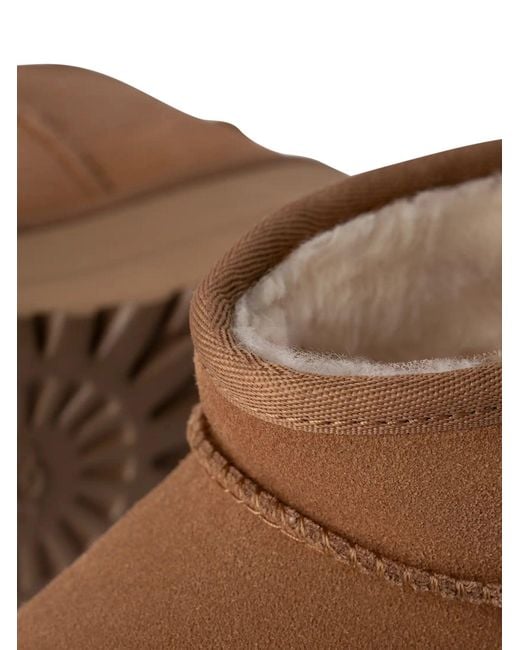 Ugg Brown Classic Ultra Mini Platform Boots