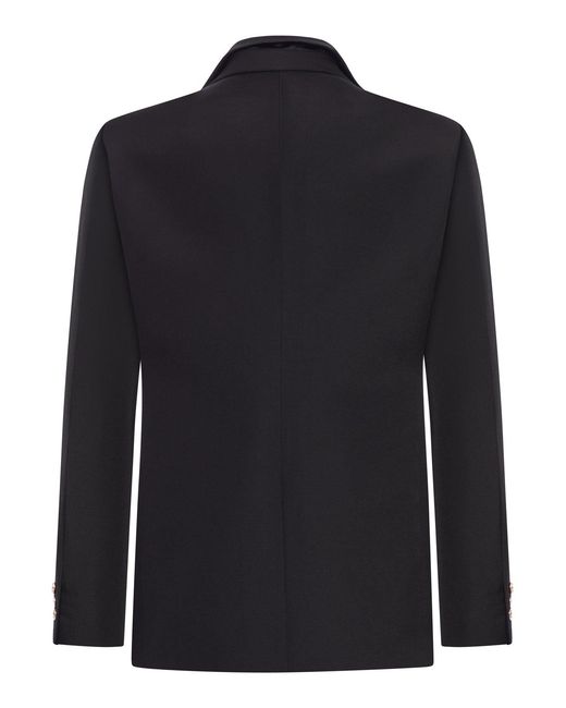 Sacai Black Double-face Cotton And Silk Jacket for men