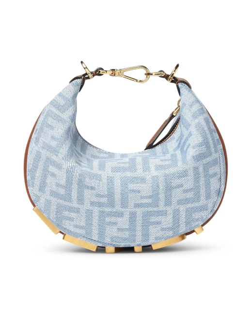 Fendi Blue Graphy Mini Bag