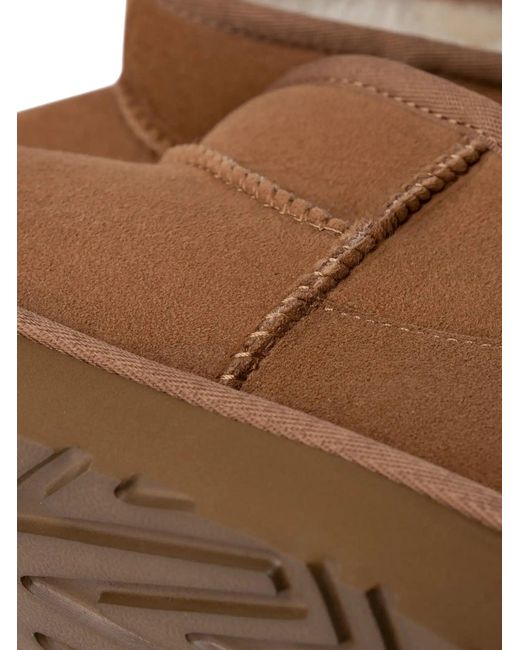 Ugg Brown Classic Ultra Mini Ankle Boots for men