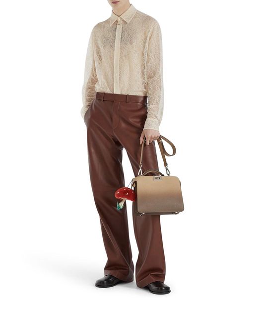 Fendi Brown Peekaboo Iseeu Small Leather Bag for men