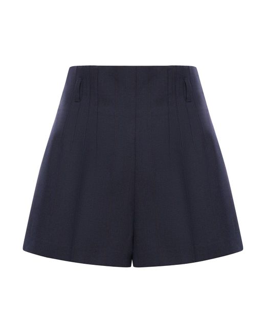 Prada Blue High-waisted Shorts