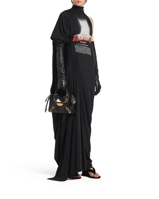 Balenciaga Black The Door Long Dress