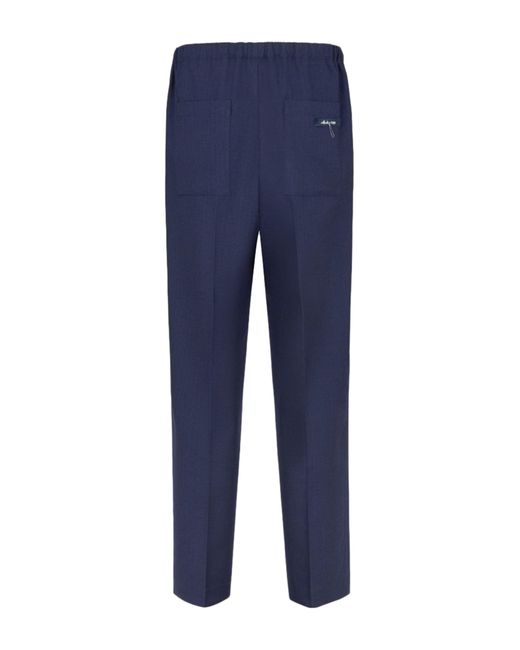 Fendi Blue Regular & Straight Leg Pants for men