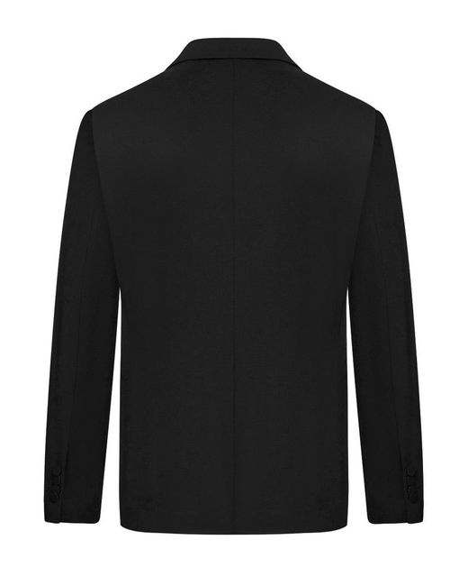 Tagliatore Black Tailored Single-Breasted Wool Suit for men