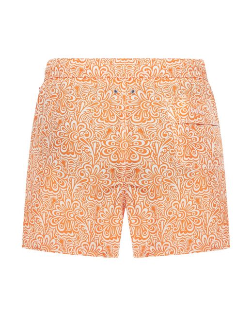 Kiton Orange Swimsuit for men