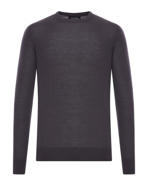 Maglione in lana di Giorgio Armani in Blue da Uomo