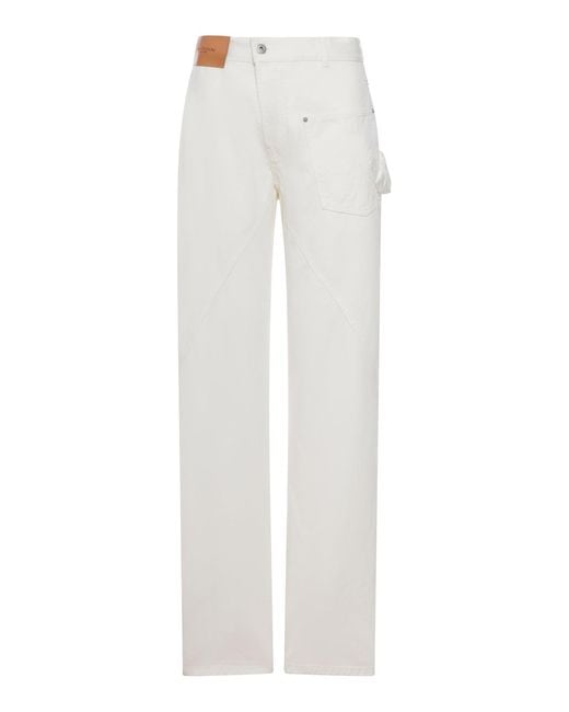 J.W. Anderson White J.W.Anderson Twisted Workwear Jeans