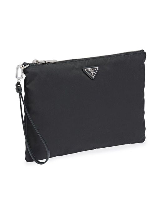 Prada Black Re-Nylon Pouch for men