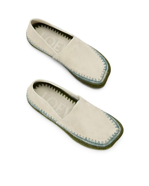 Loewe Green Rio Slipper for men