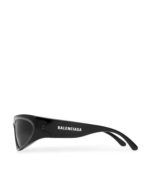 Balenciaga Black Swift Oval Sunglasses