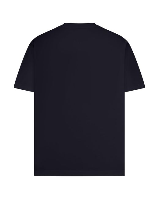 Off-White c/o Virgil Abloh Blue Crew Neck T-Shirt With Print for men