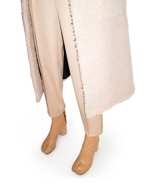 Maison Margiela Natural Tabi 80Mm Ankle Boots