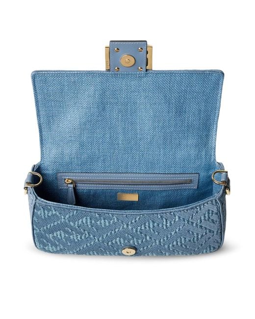Fendi Blue Baguette Bag