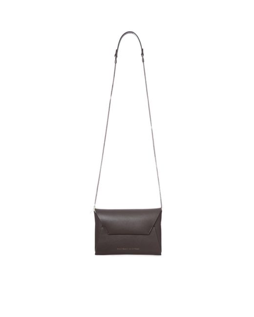 Brunello Cucinelli Gray Calfskin Clutch