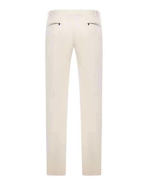 PT Torino Natural Tailored Cotton Blend Trousers for men