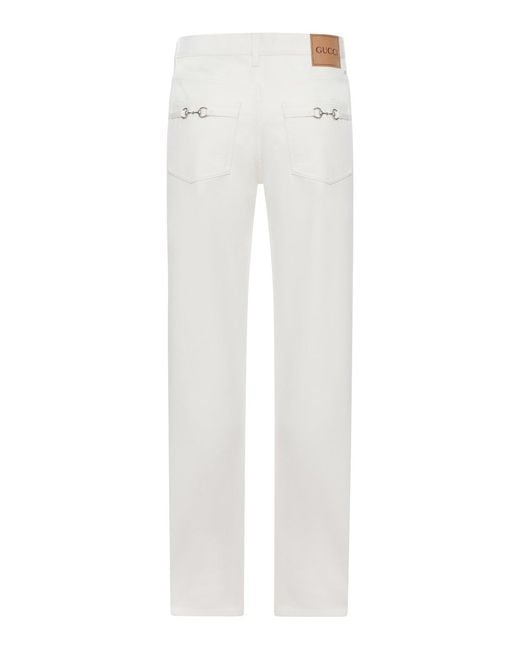 Gucci White Denim Jeans for men